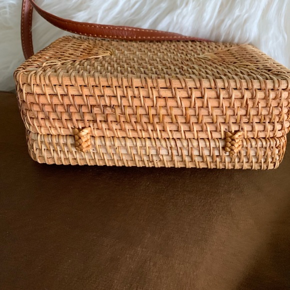 🌾 Hand picked Rattan Straw crossbody bag - Picture 7 of 8